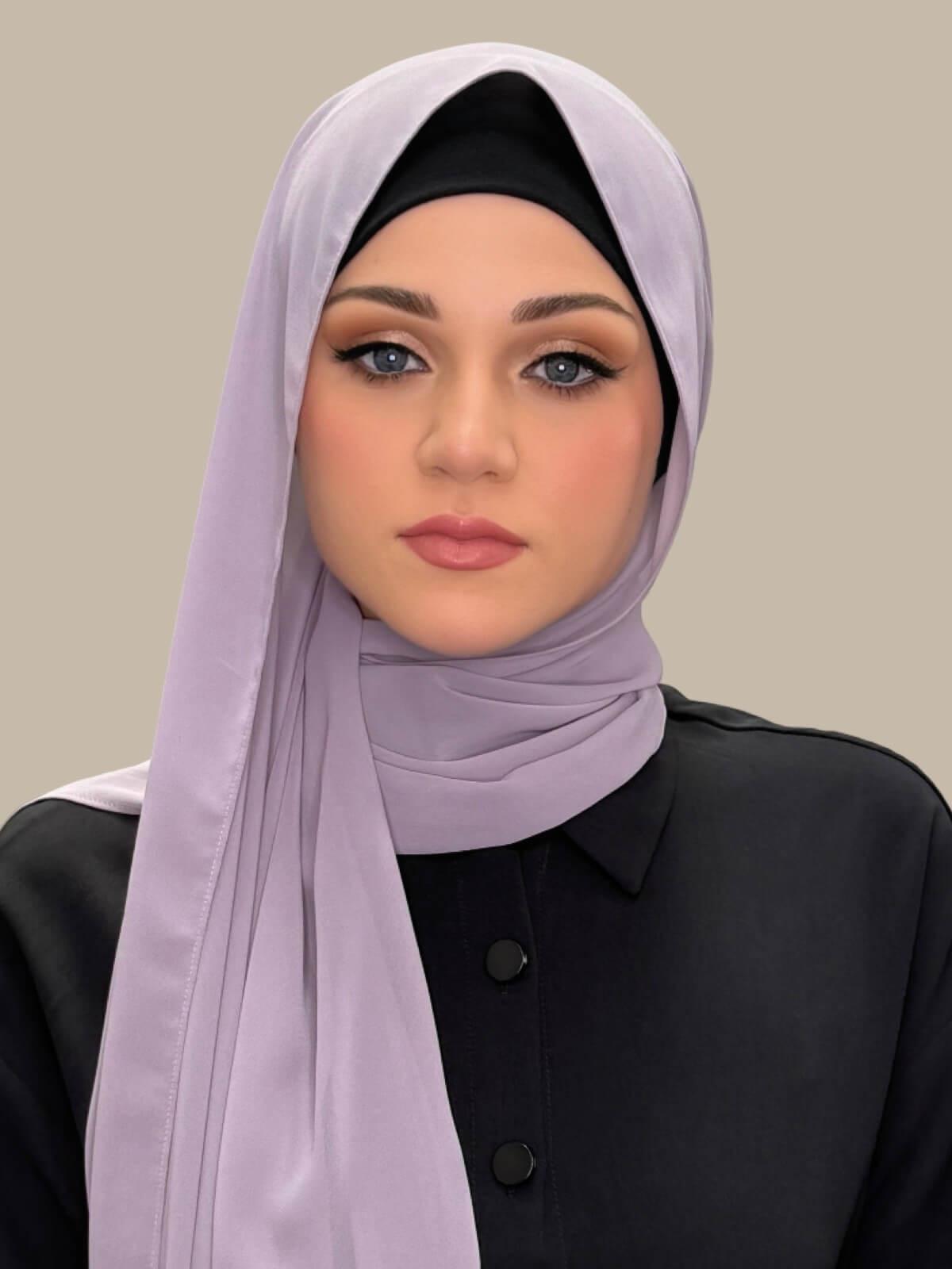 Luxury Chiffon Hijab-Viola