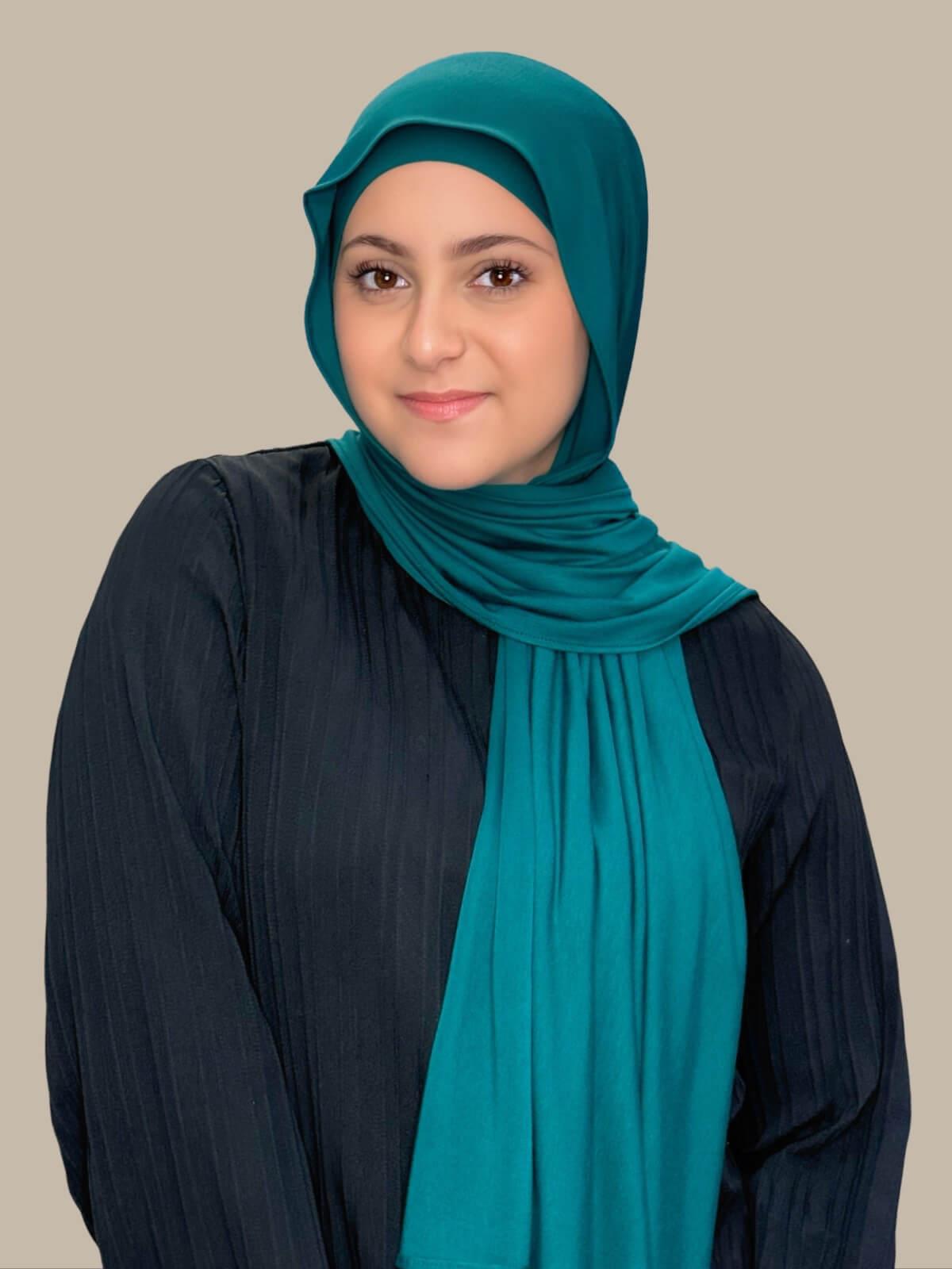Modish Girl Premium Jersey Hijab-Pine Green