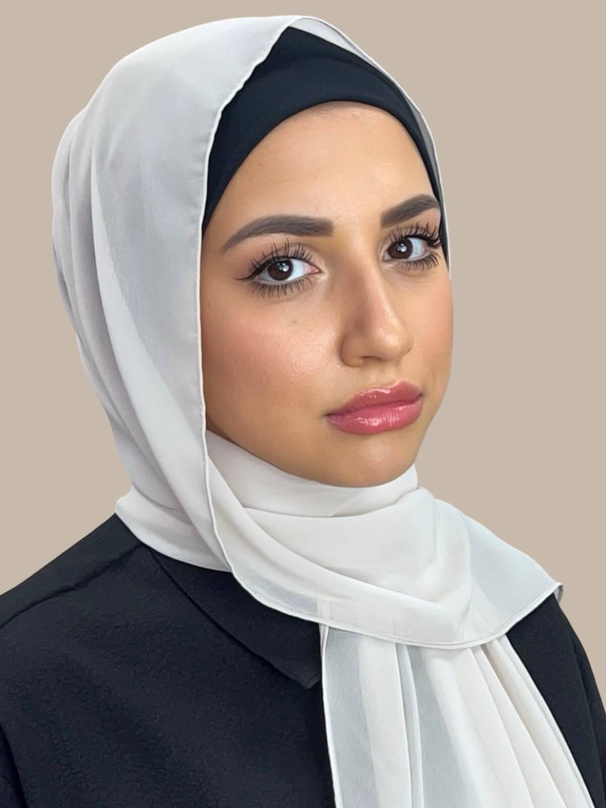 Luxury Chiffon Hijab-Ancient Ivory