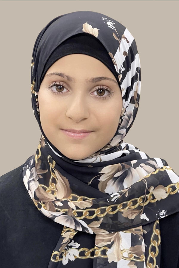 Modish Girl Hijab-Floral Chains (FINAL SALE)