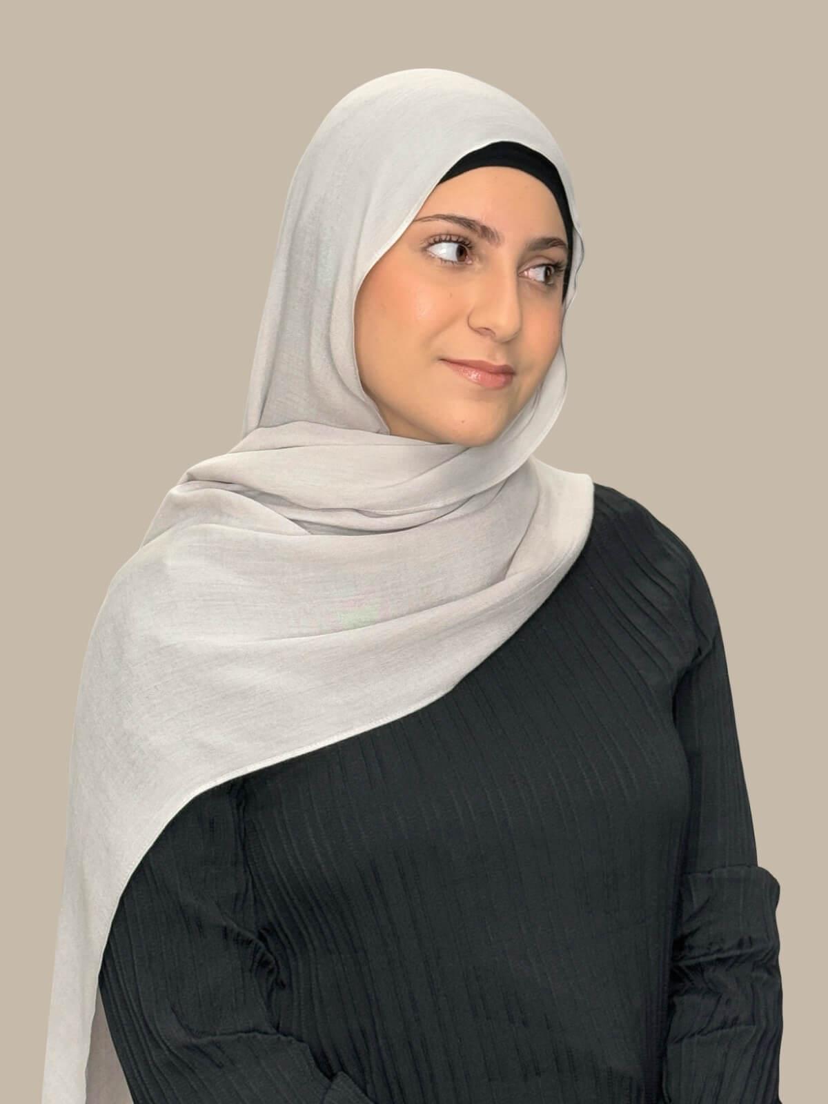 Modish Girl Cotton Modal Hijab-Misty Mink