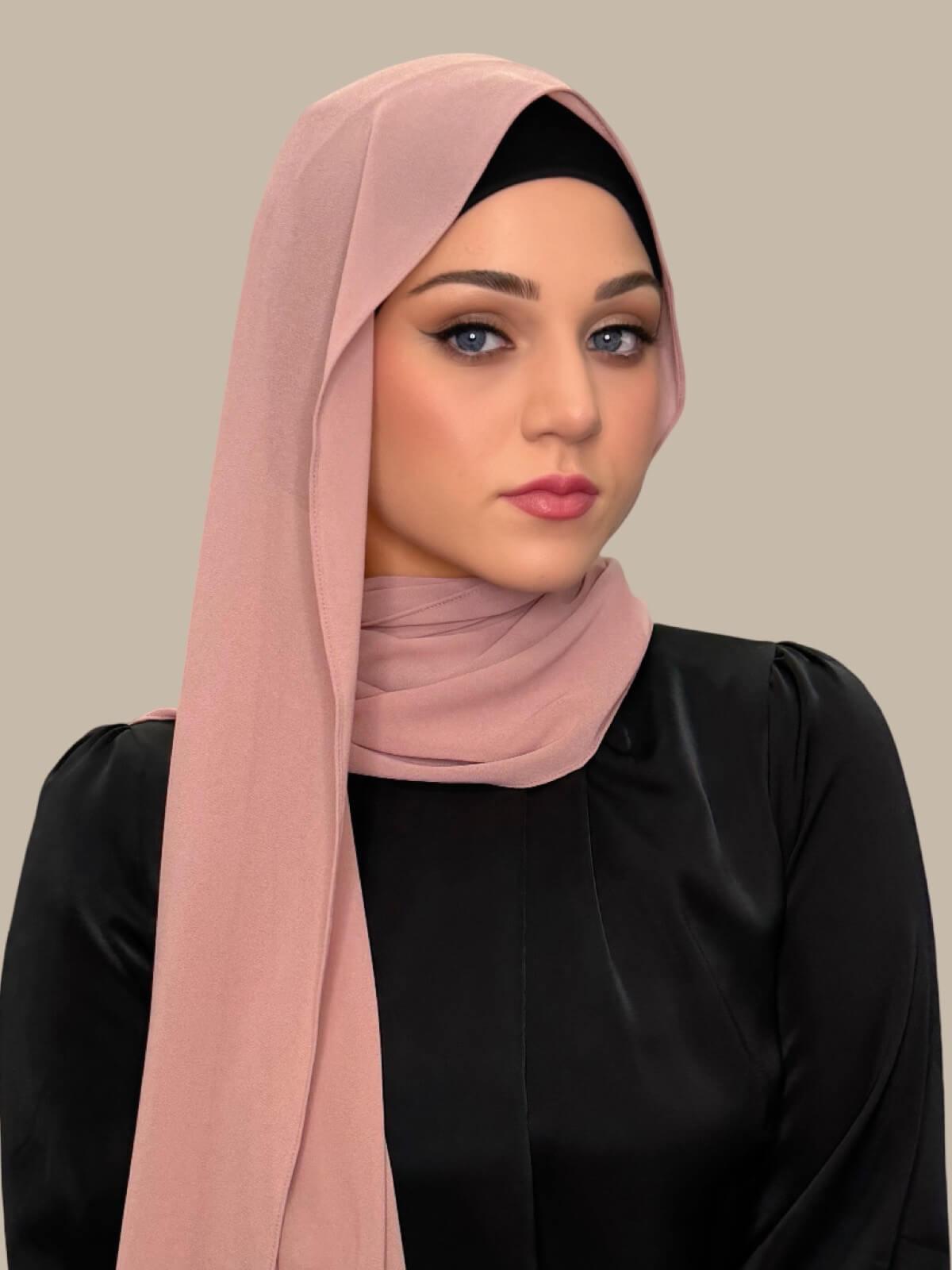 Classic Chiffon Hijab-Roselle