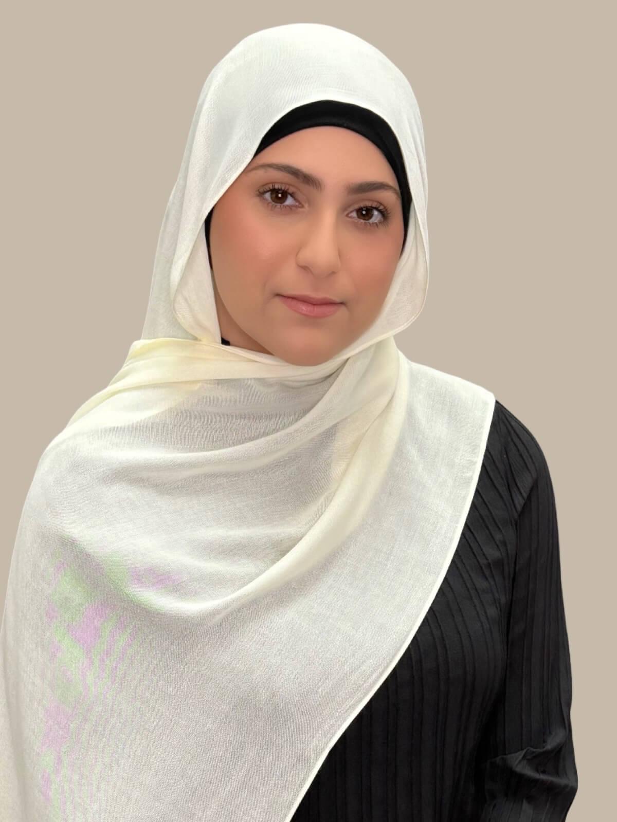 Modish Girl Cotton Modal Hijab-Lace