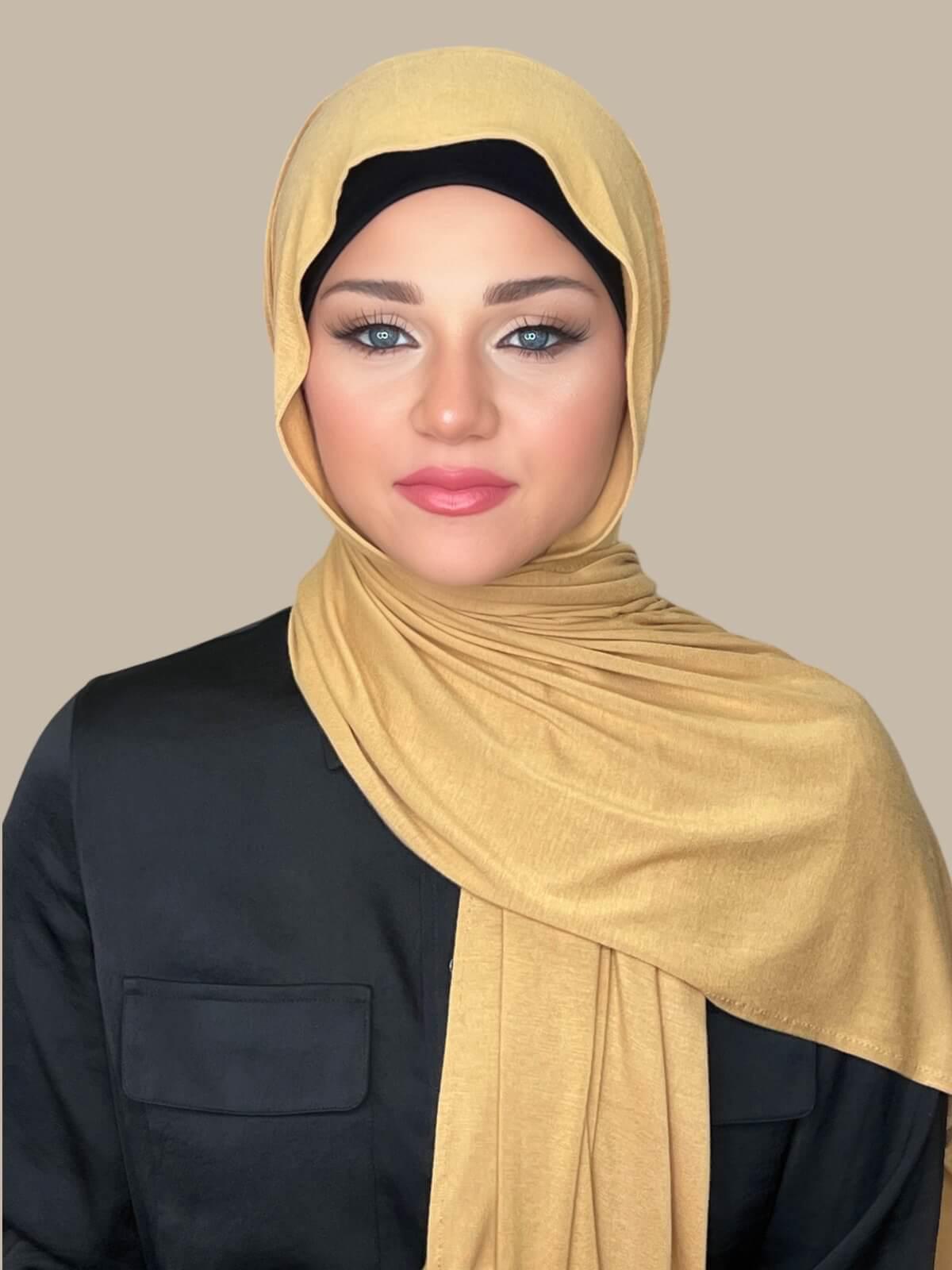 Classic Jersey Hijab-Butterscotch