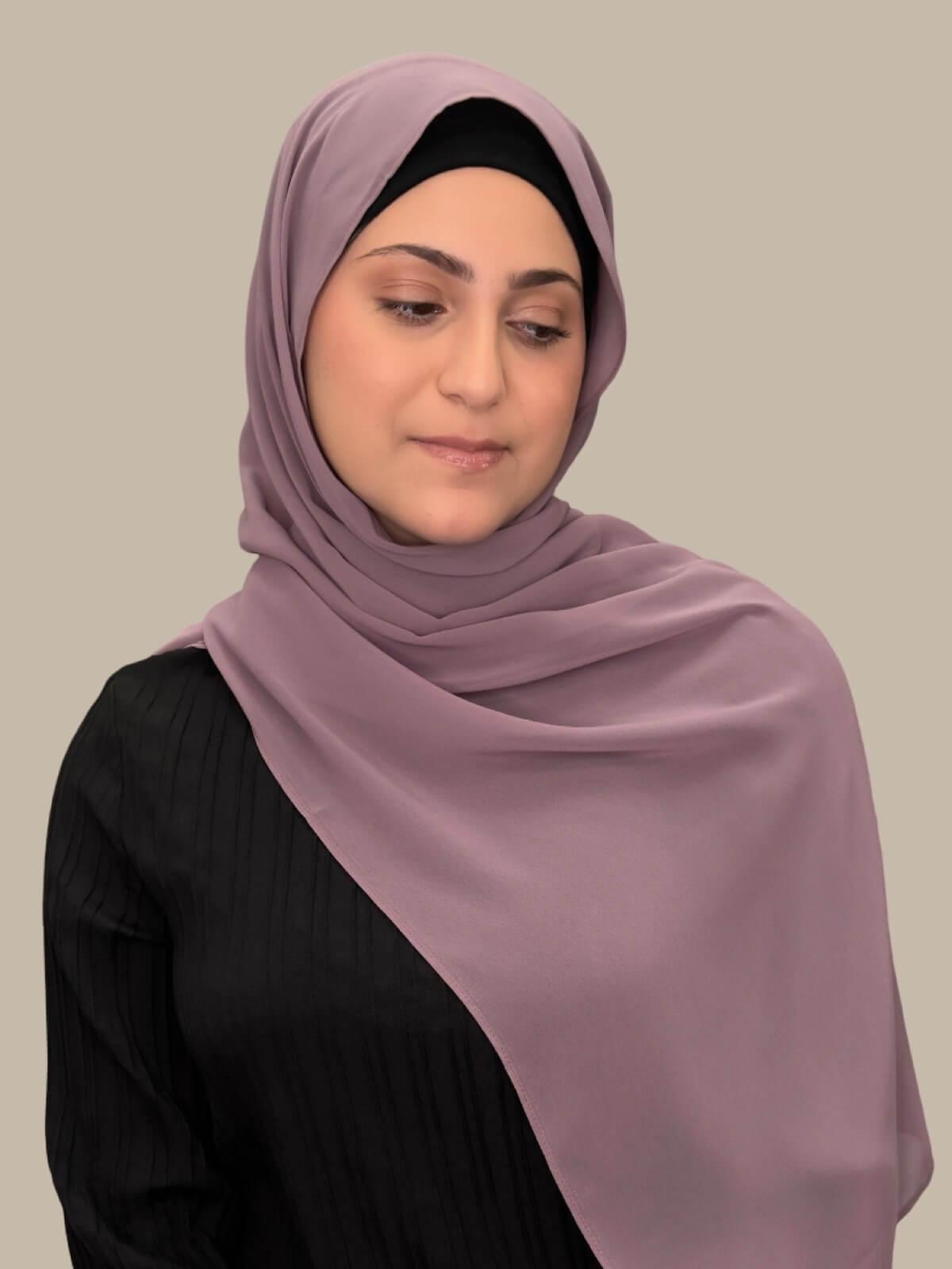 Modish Girl Luxury Chiffon Hijab-Rose Taupe