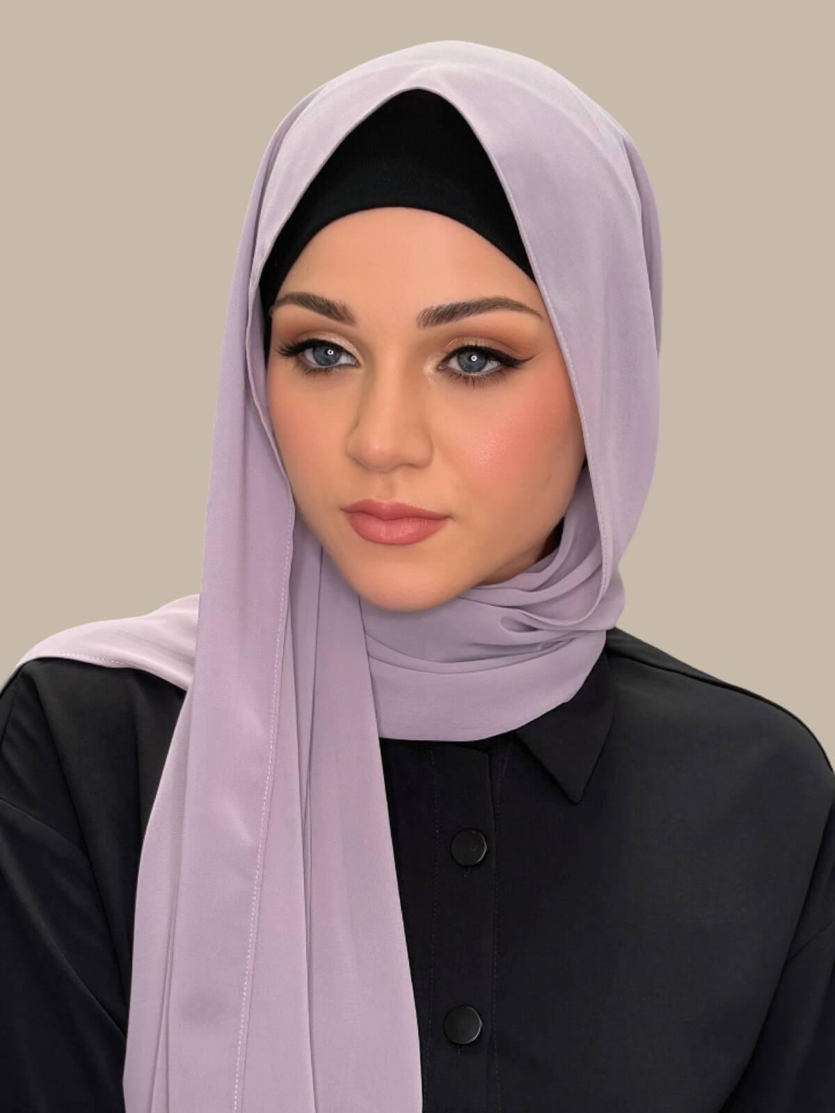 Luxury Chiffon Hijab-Viola