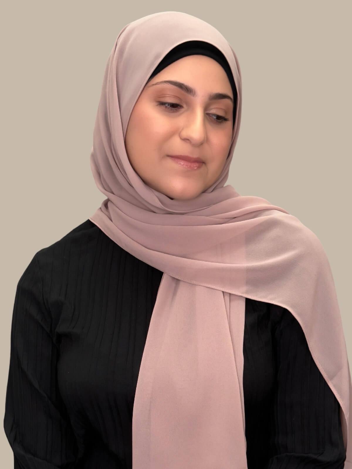 Modish Girl luxury chiffon Hijab-Pale Taupe