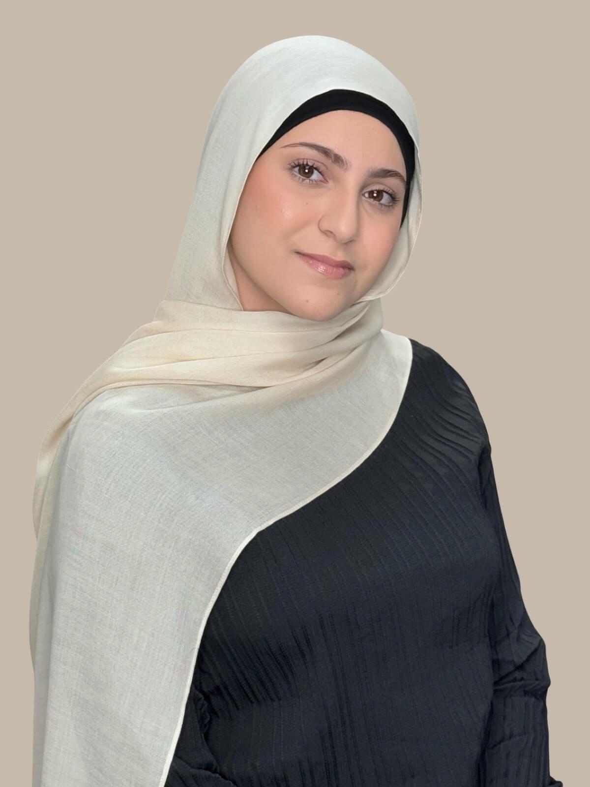 Modish Girl Cotton Modal Hijab-Buttercream