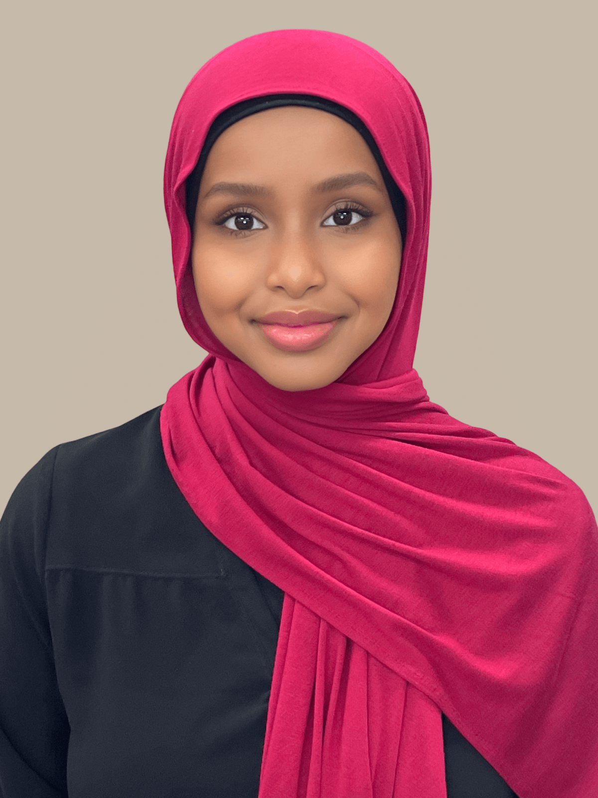 Classic Jersey Hijab-Berry Red