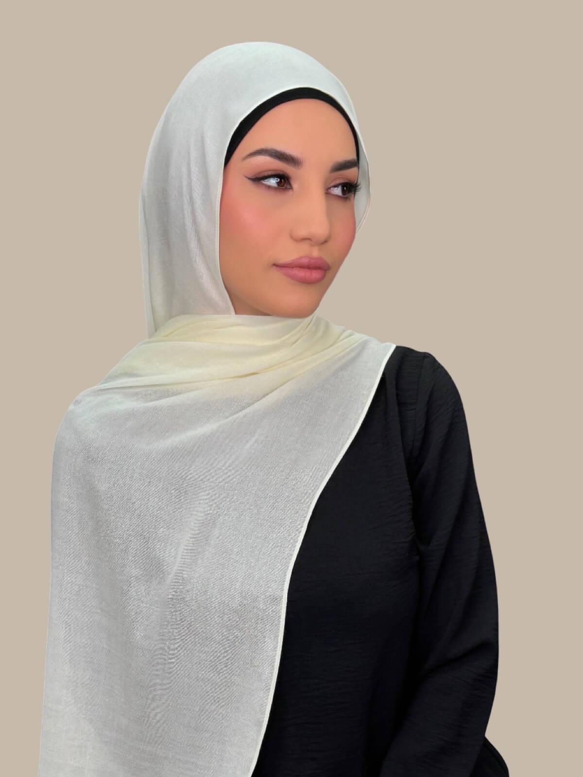 Cotton Modal Hijab-Lace