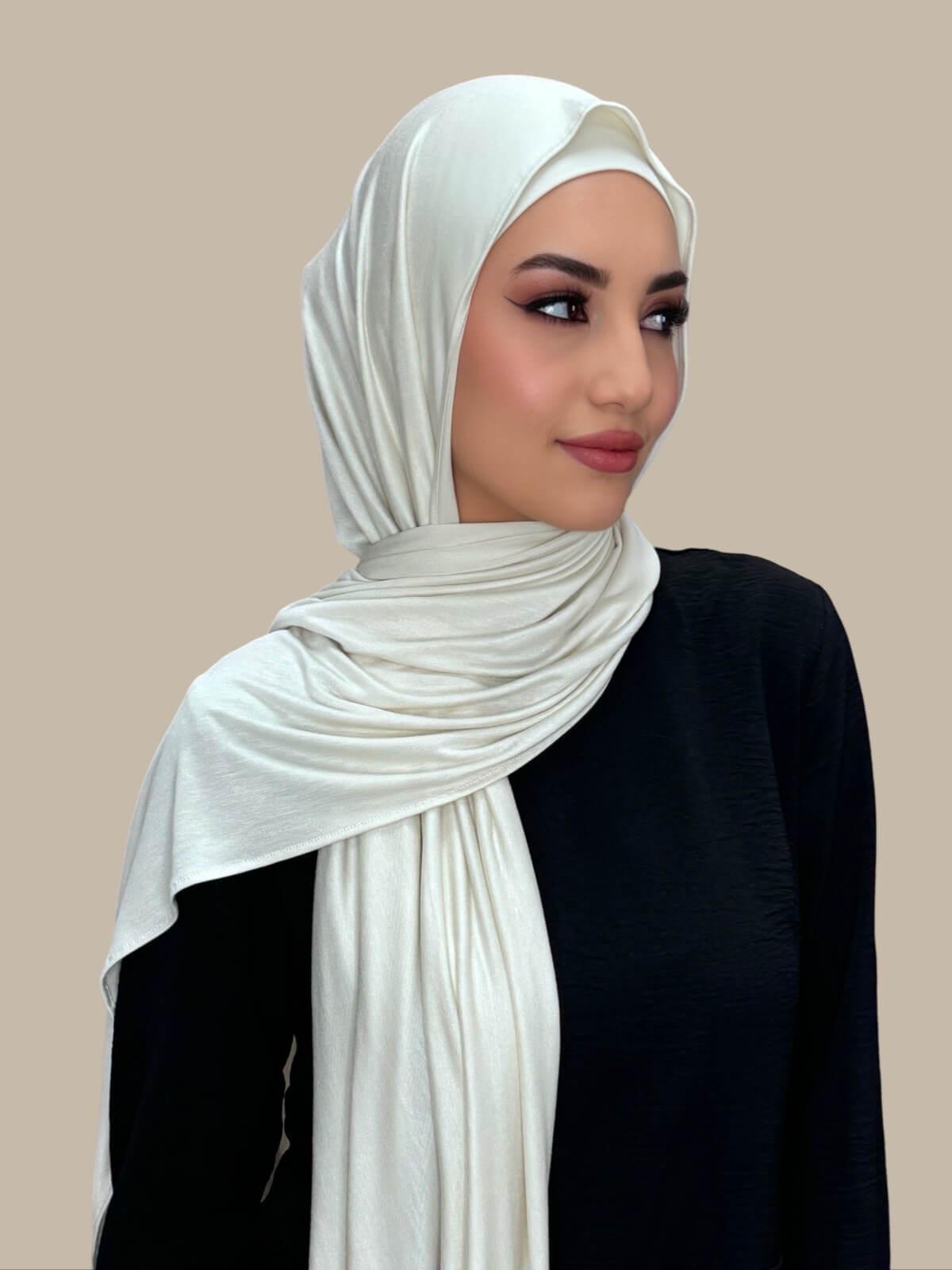 Premium Jersey Hijab-Ivory