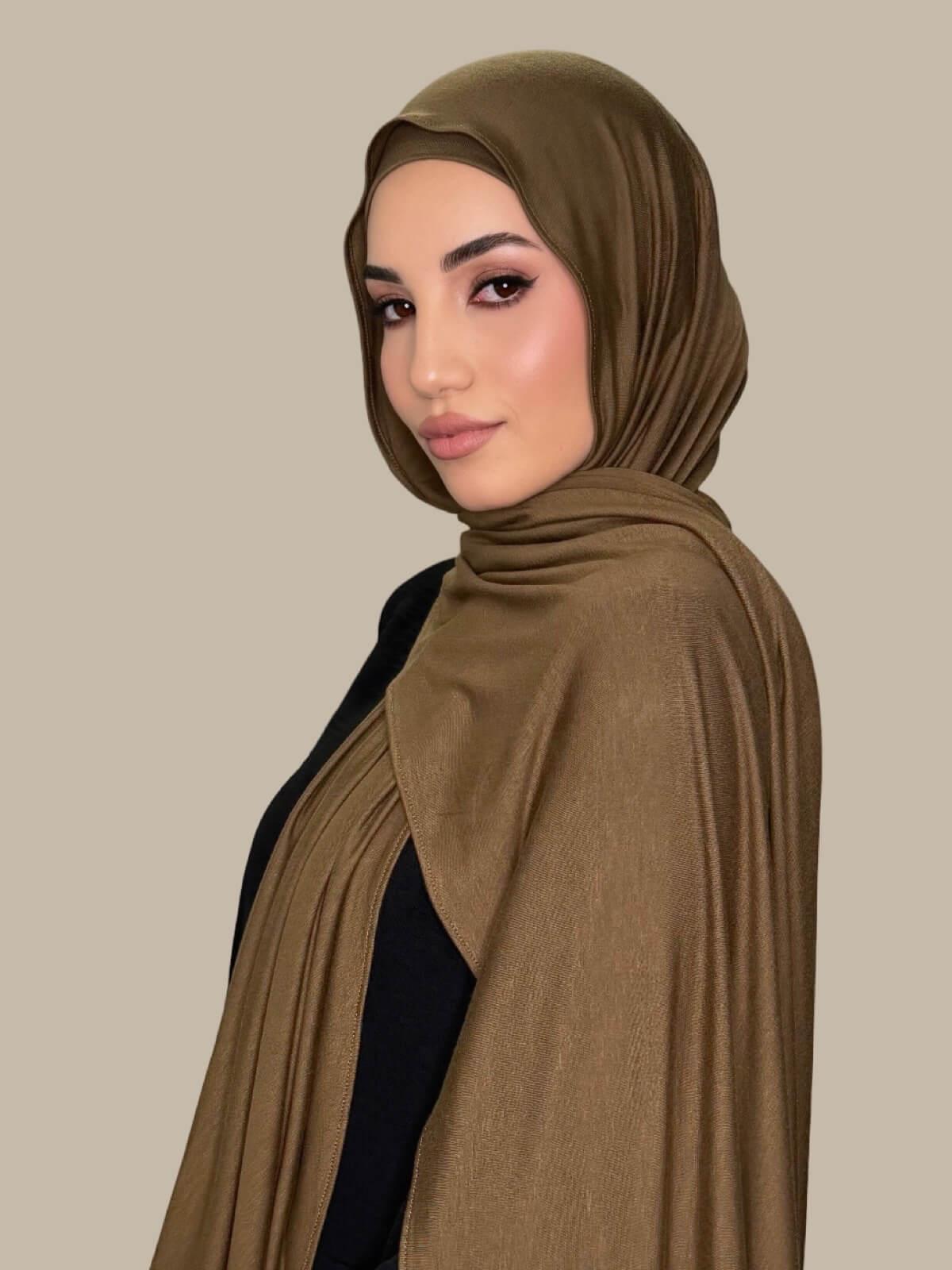 Premium Jersey Hijab-Bark