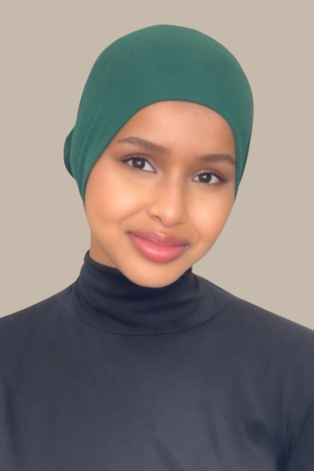 Premium Cotton Underscarf-Deep Green - Modish Hijab