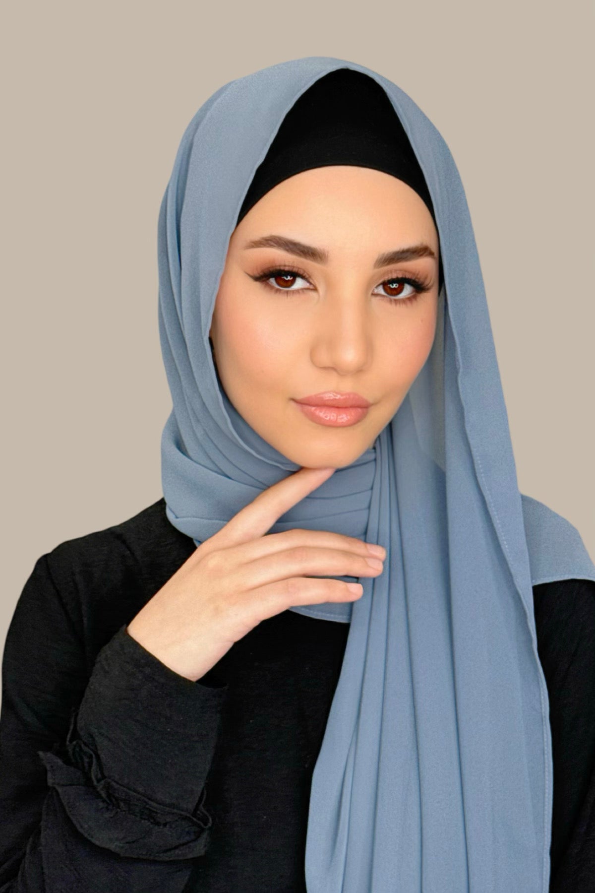 dusty blue hijab
