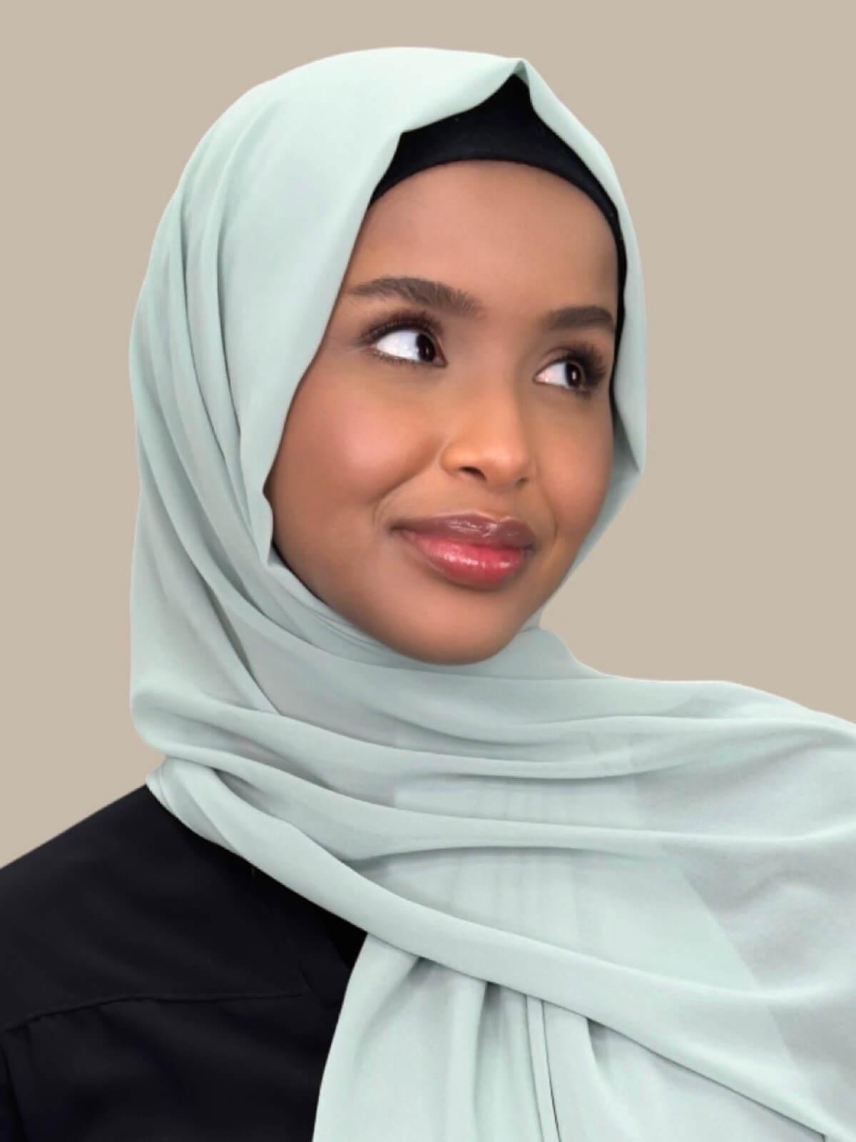 Luxury Chiffon Hijab-Bayleaf