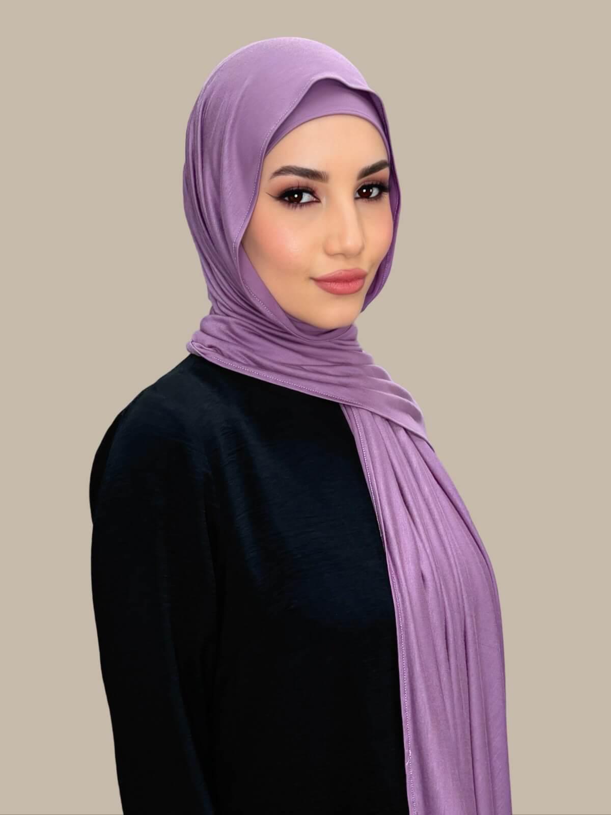 Premium Jersey hijab-Mauve Taupe