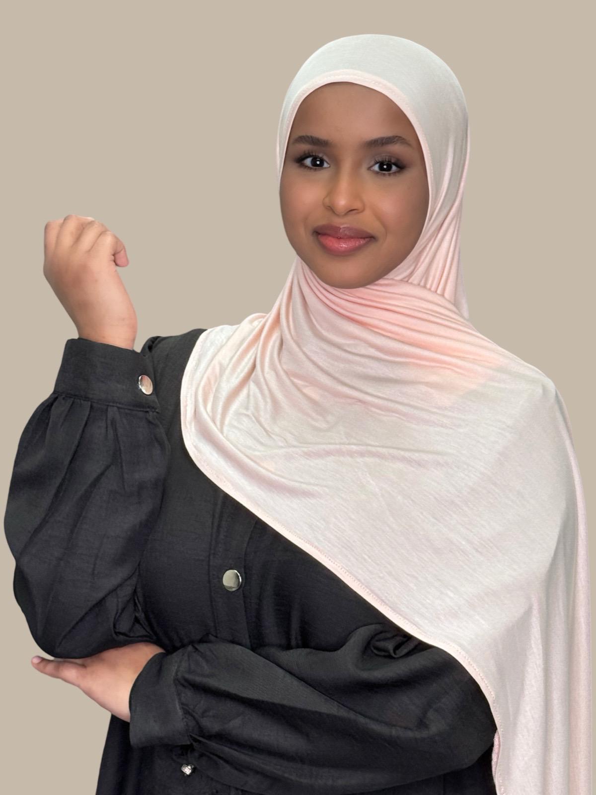 Pre-Sewn Jersey Hijab-Pearl