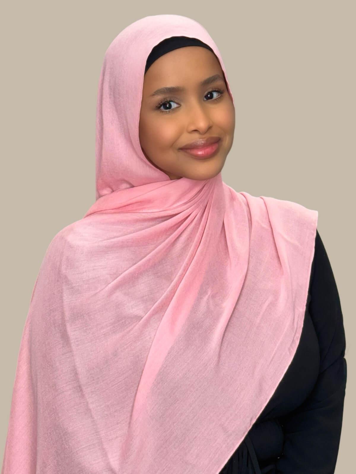 Cotton Modal Hijab-Bubblegum