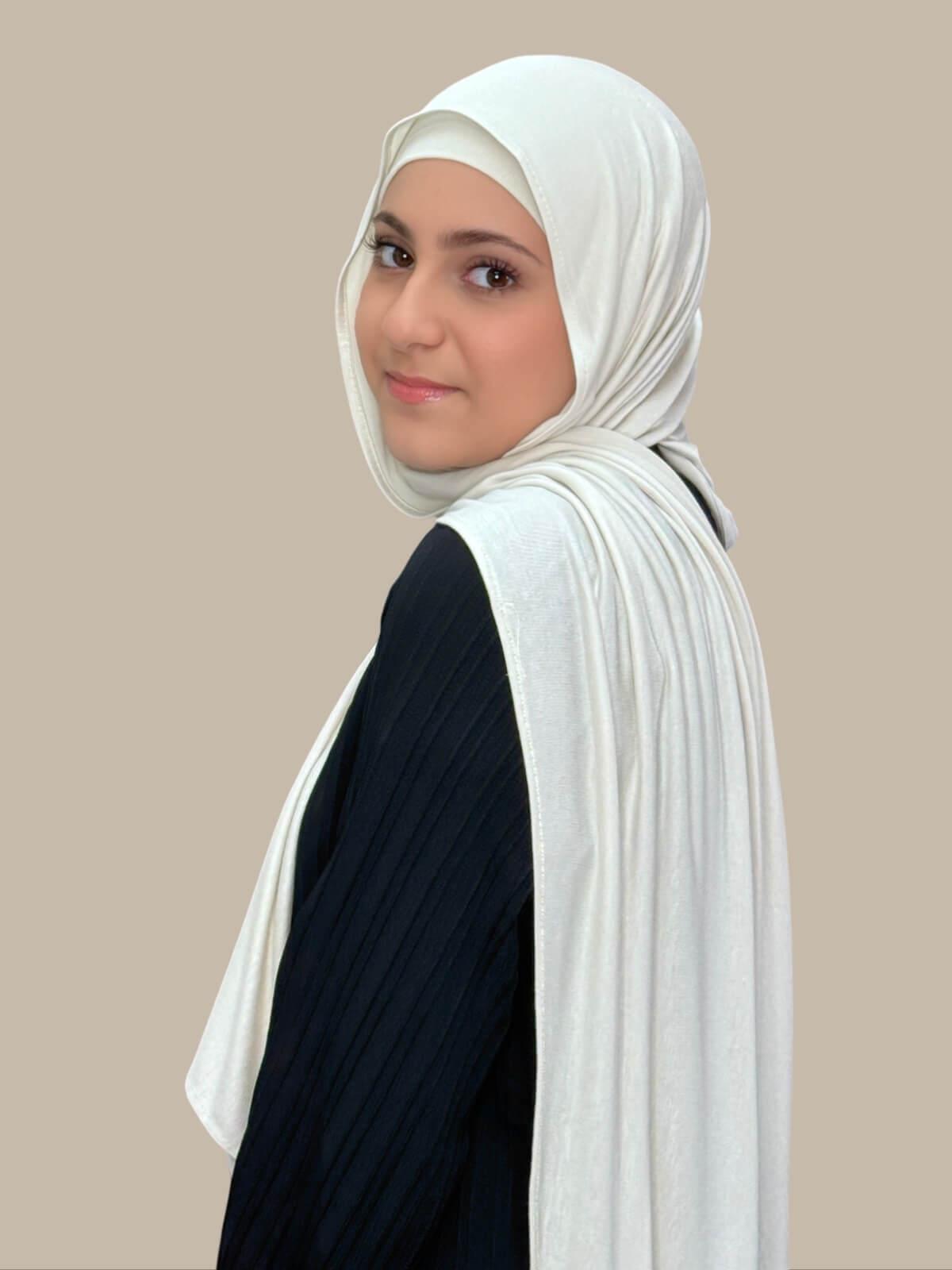 Modish Girl Premium Jersey hijab-Ivory
