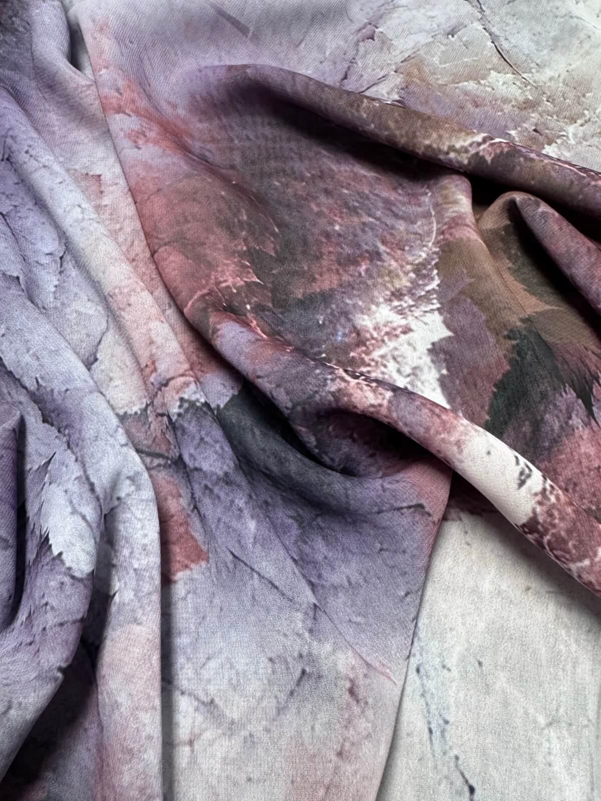 Modish Girl Printed Chiffon Hijab- Muted Mirage