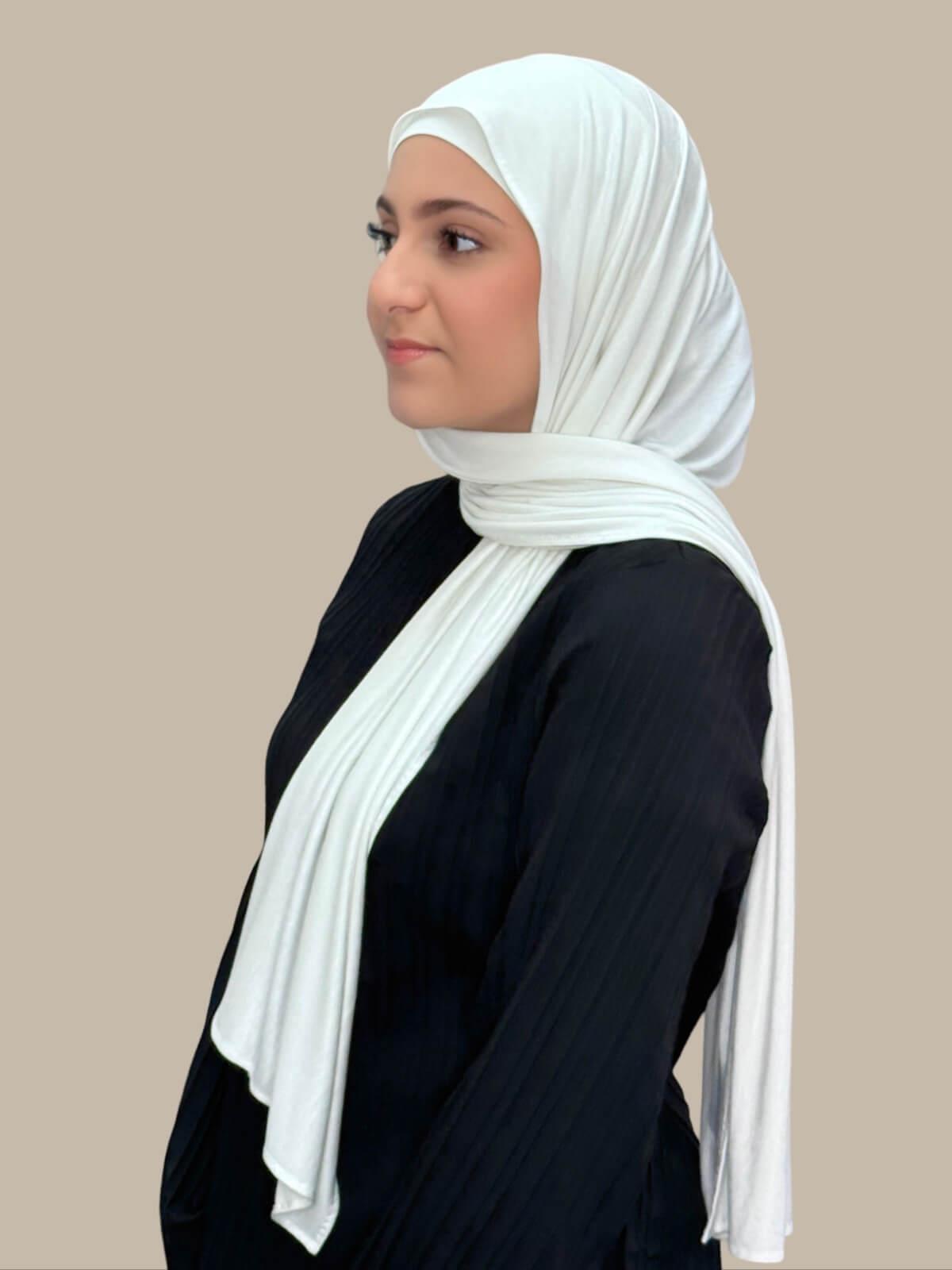 Modish Girl Premium Jersey Hijab-Off White