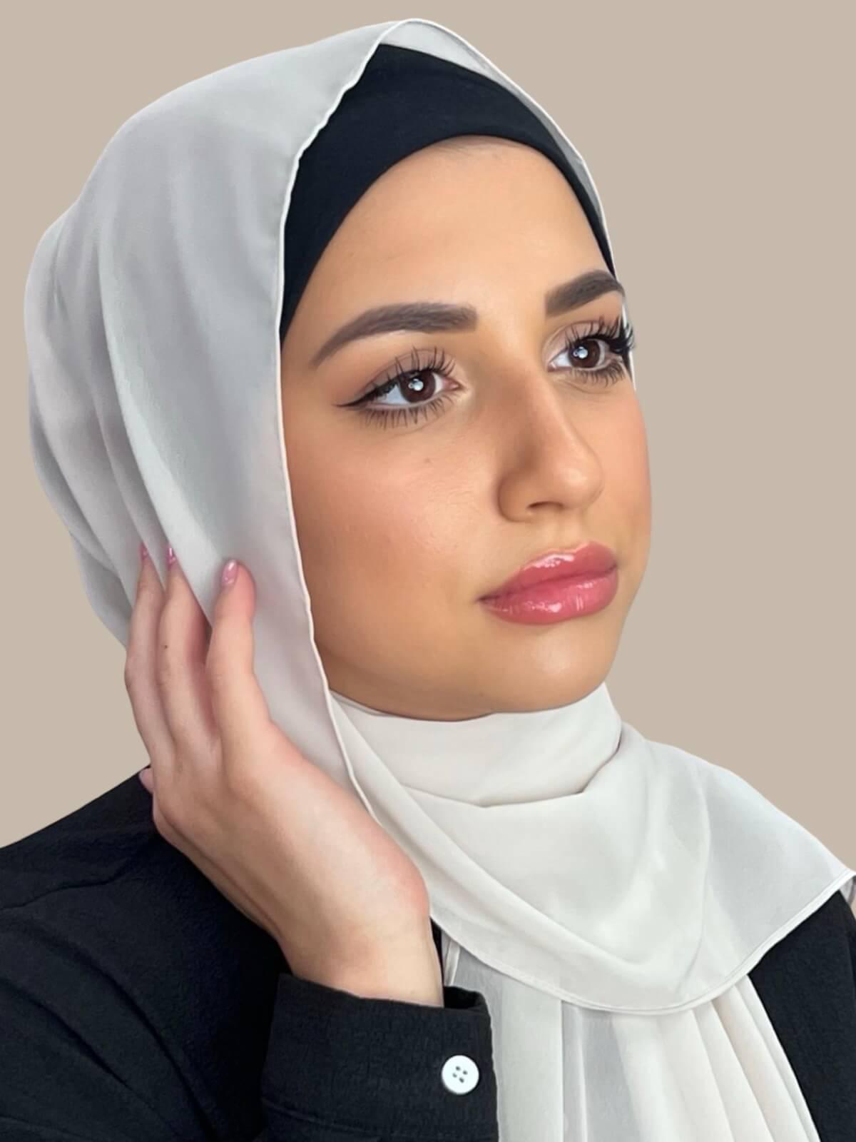 Luxury Chiffon Hijab-Ancient Ivory