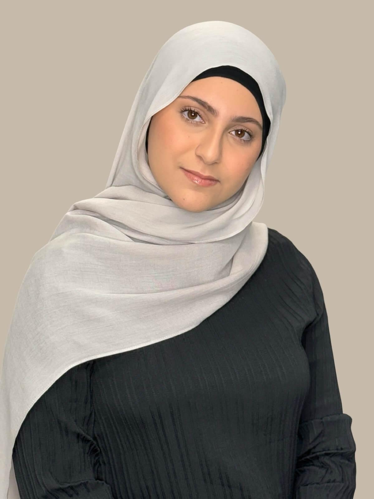 Modish Girl Cotton Modal Hijab-Misty Mink