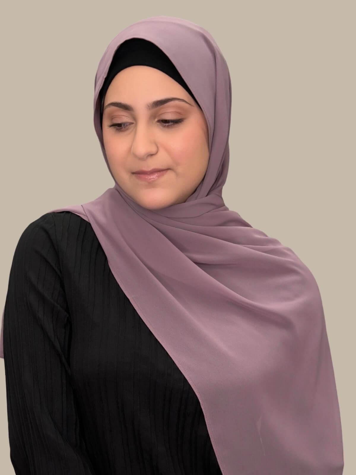 Modish Girl Luxury Chiffon Hijab-Rose Taupe