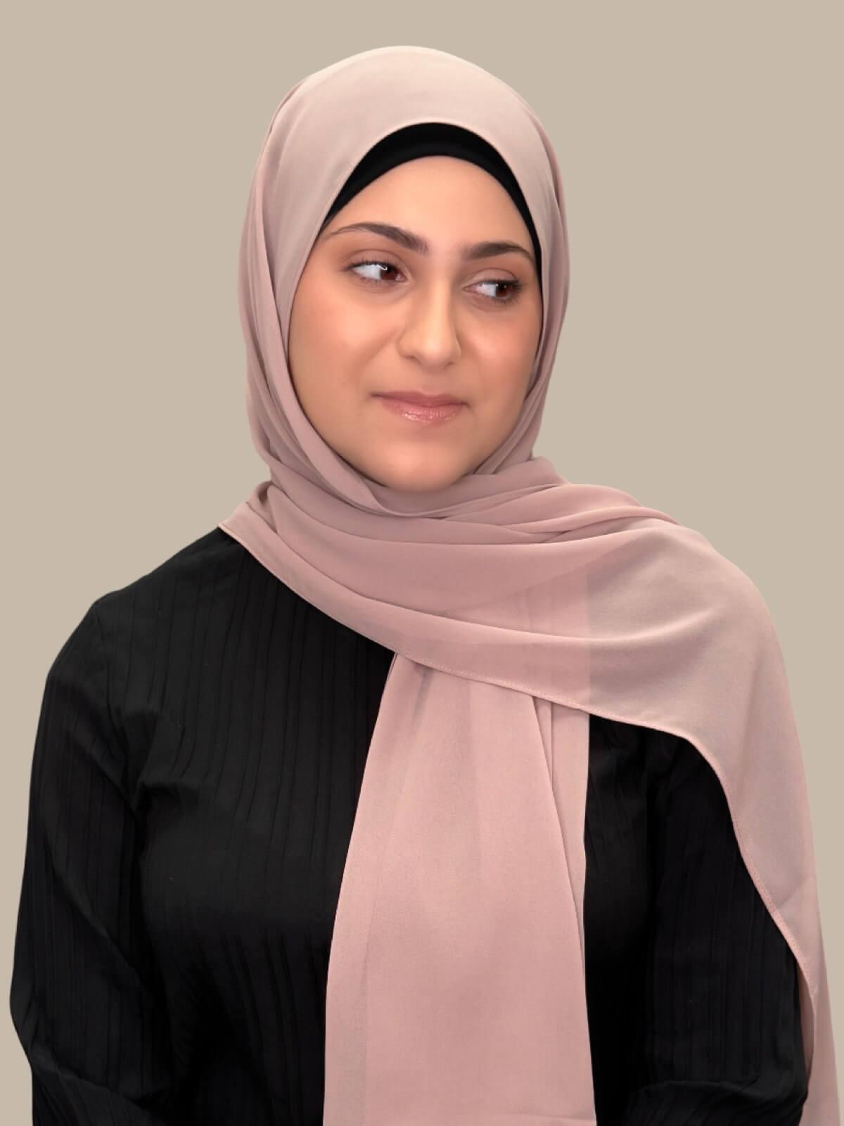 Modish Girl luxury chiffon Hijab-Pale Taupe