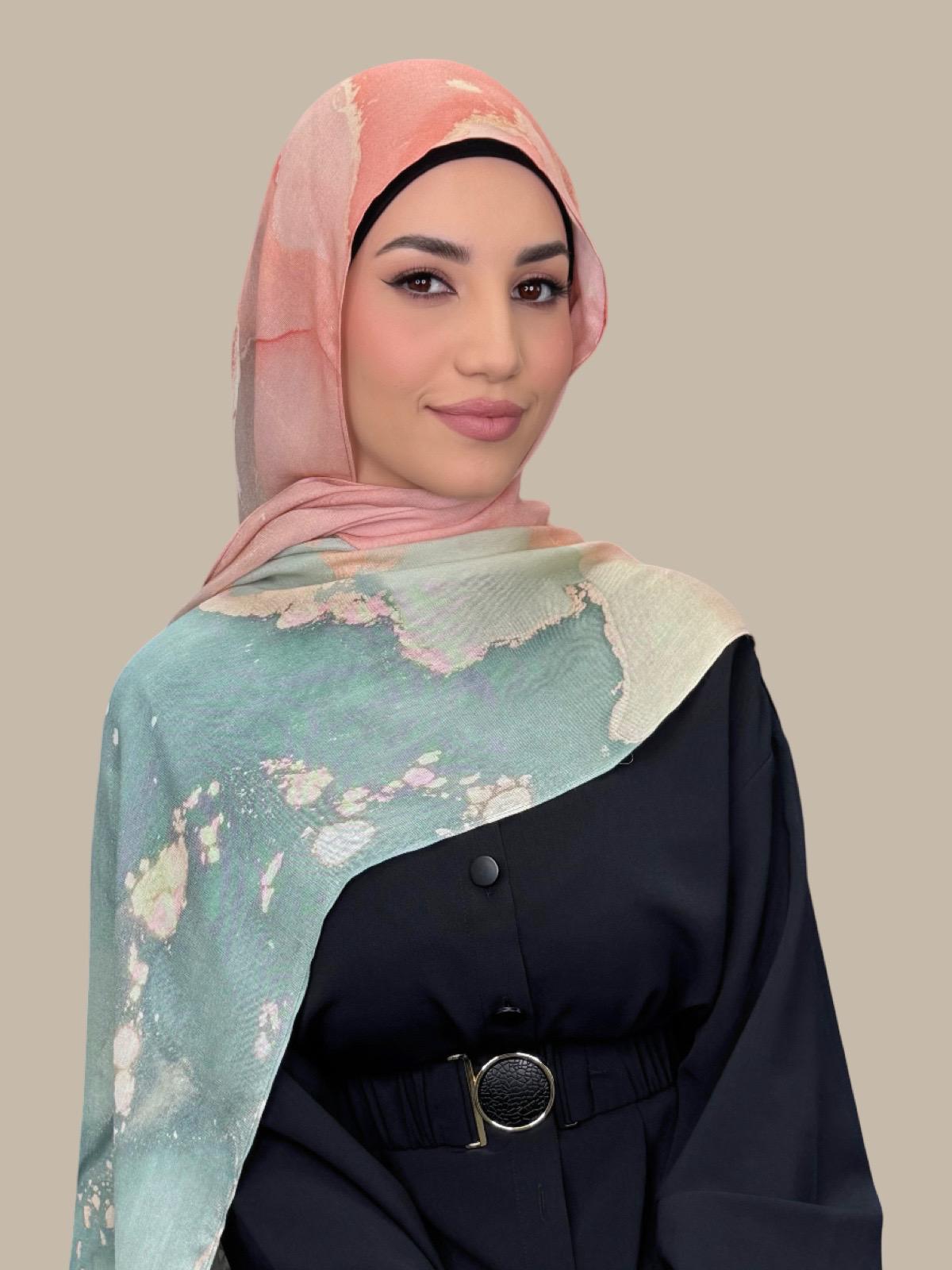 Print Modal Hijab-Sedona Sage