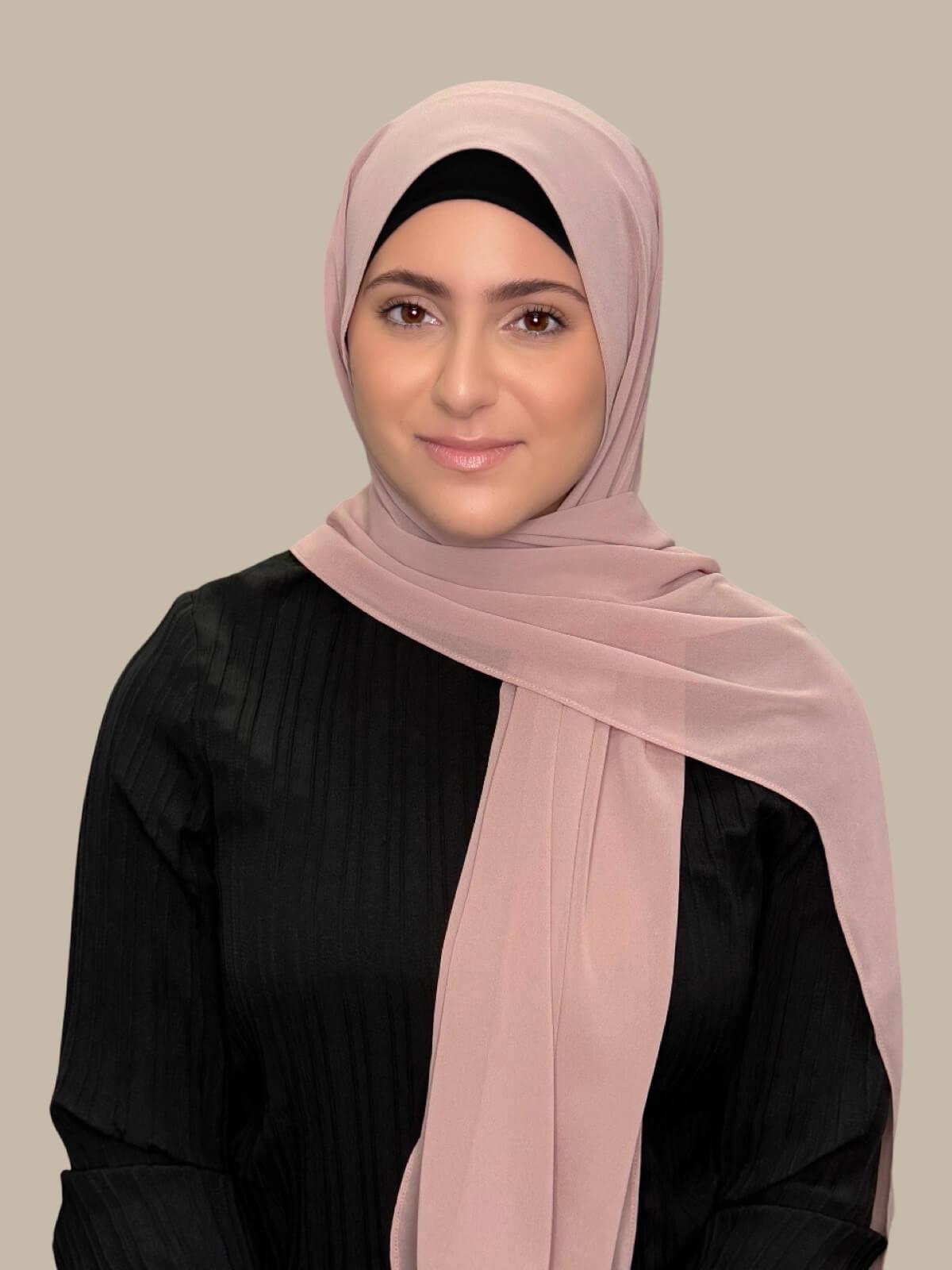 Modish Girl luxury chiffon Hijab-Pale Taupe