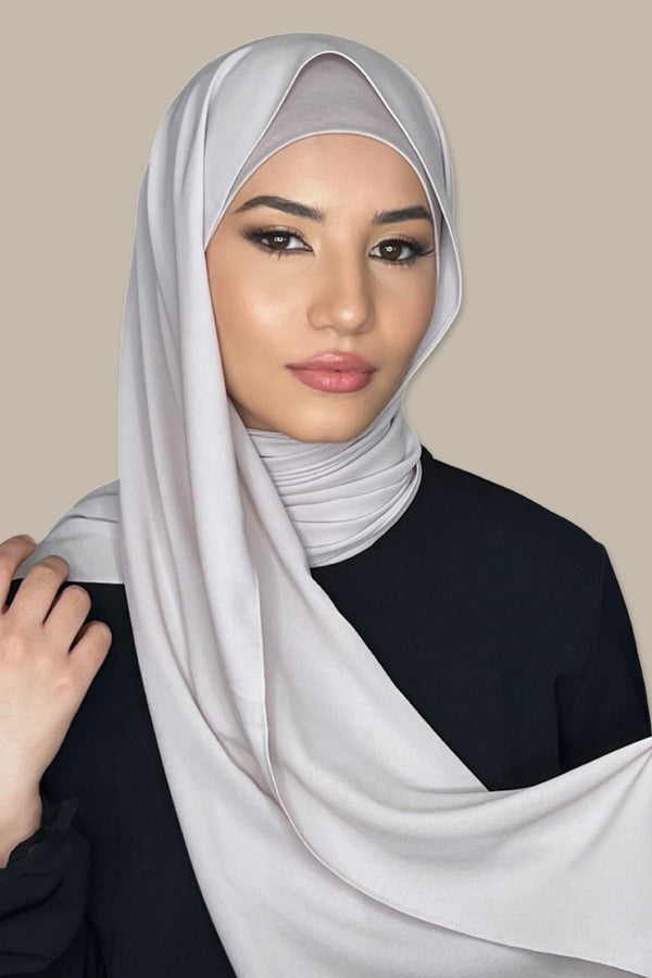 Matching Chiffon Hijab Set-Misty Lilac