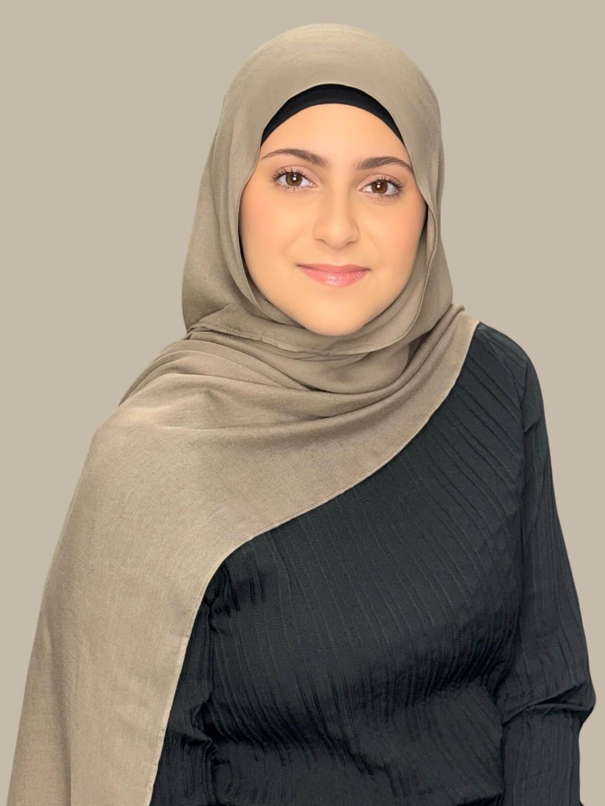 Modish Girl Cotton Modal Hijab-Forest Oak