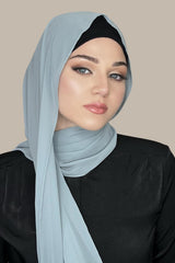 Luxury Chiffon Hijab-Stone Green