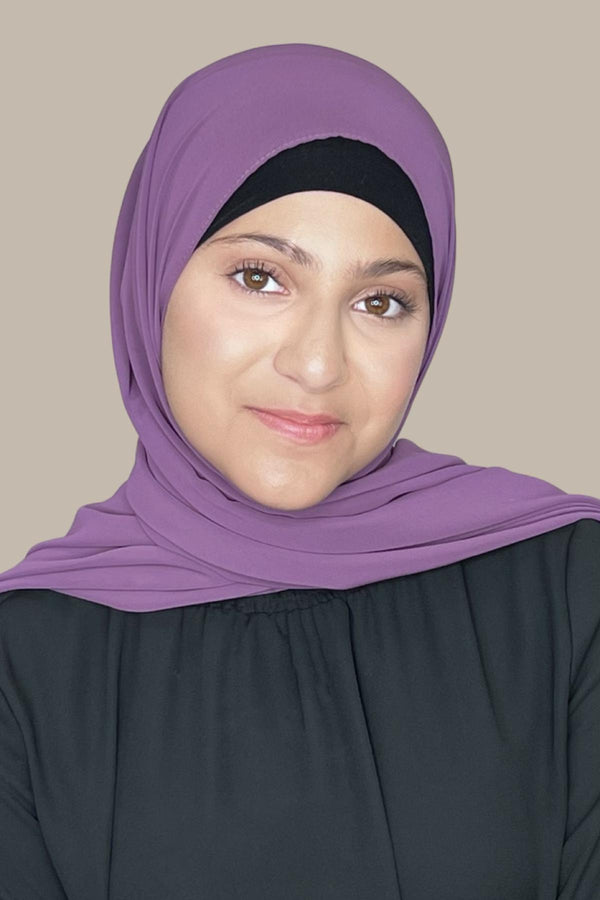 Modish Girl Luxury Chiffon Hijab-Mauve Taupe