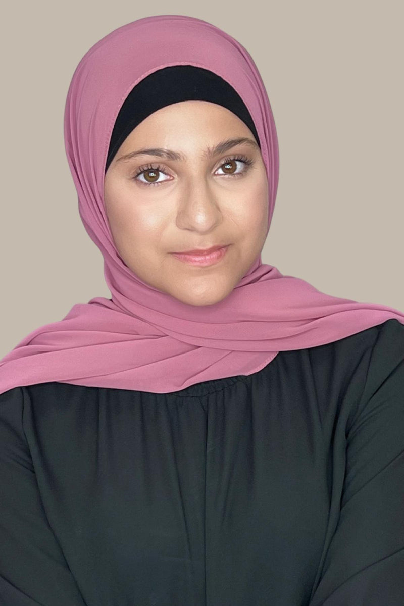Modish Girl Luxury Chiffon Hijab-Pale Rose