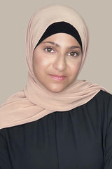 Modish Girl Luxury Chiffon Hijab-Warm Taupe