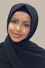 Classic Chiffon Hijab-Black