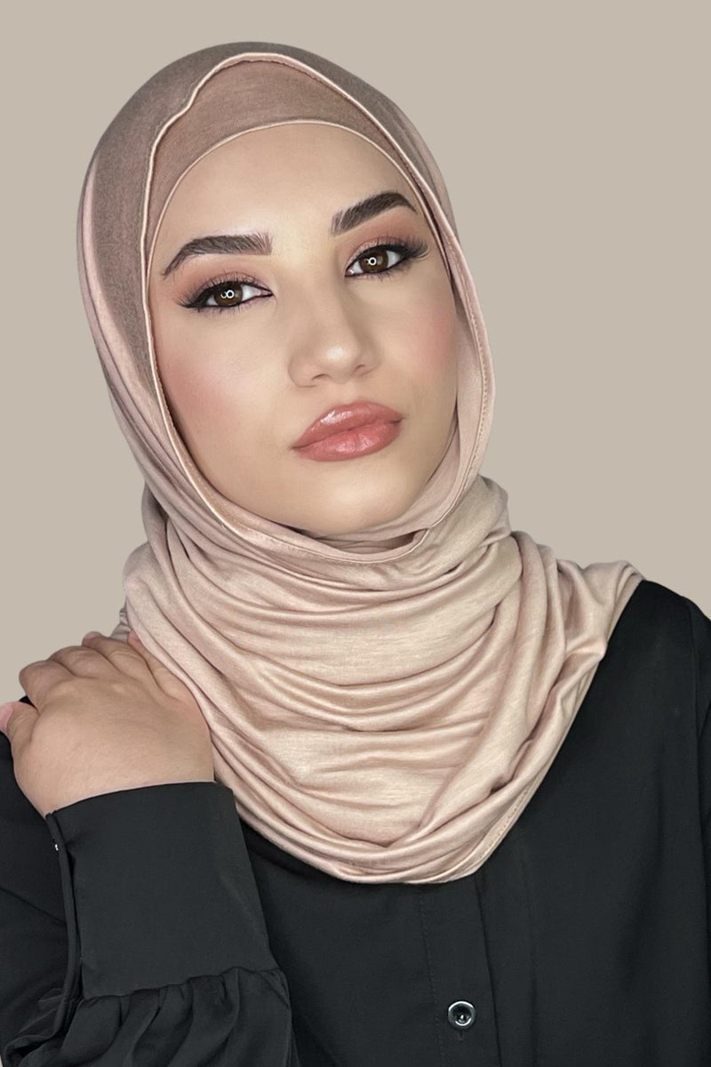 Premium Jersey Hijab-Warm Taupe