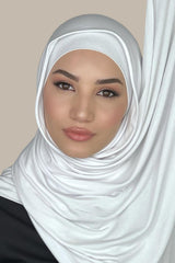 Premium Jersey Hijab-White