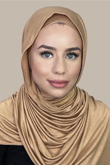 Premium Jersey Hijab-Honey