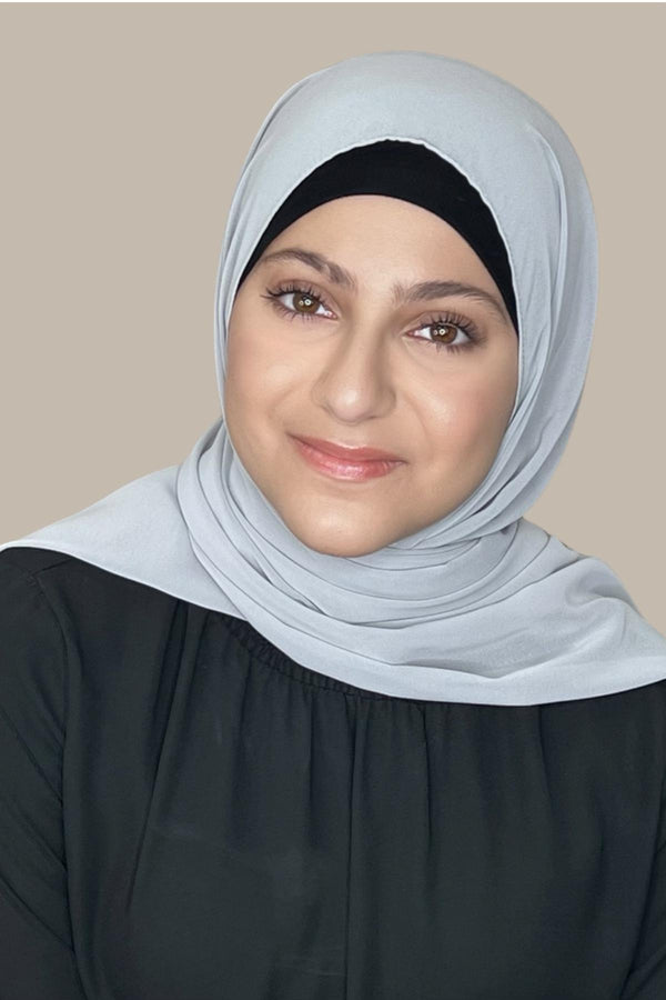 Modish Girl Luxury Chiffon Hijab-Chic Grey