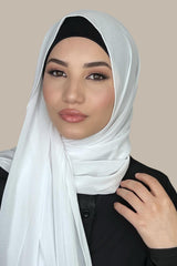 Classic Chiffon Hijab-White