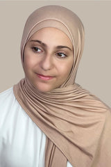 Modish Girl Premium Jersey Hijab-Warm Taupe
