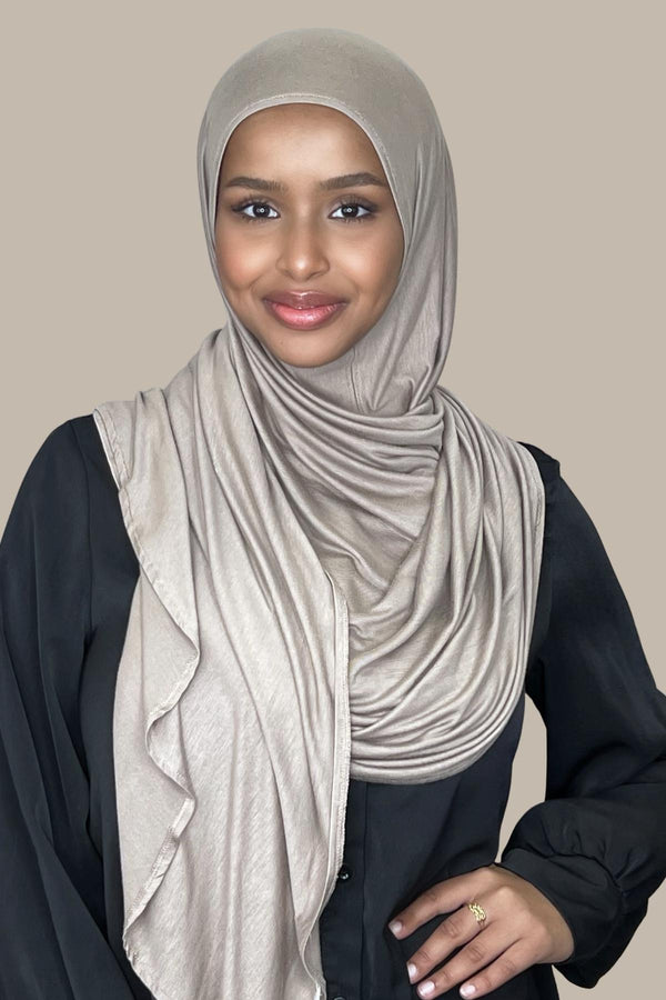 Instant Premium Jersey Hijab-Desert