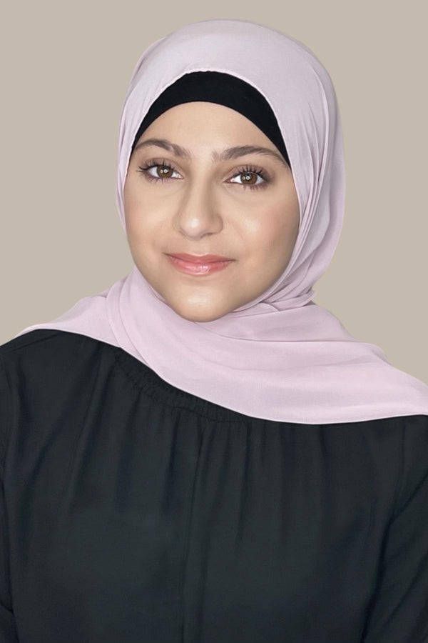 Modish Girl Luxury Chiffon Hijab-Rose Gold