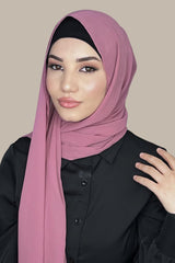 Luxury Chiffon Hijab-Pale Rose