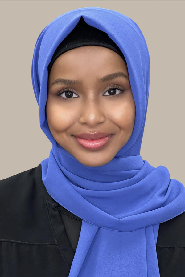 Classic Chiffon Hijab-Denim