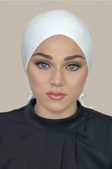Tie back underscarf-white