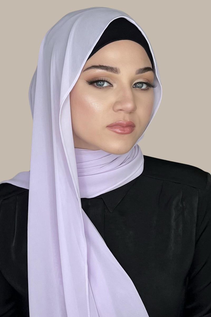 Luxury Chiffon Hijab-Lilac